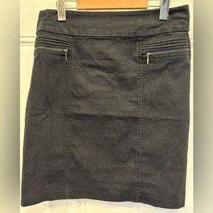 Classic Black Jean Skirt